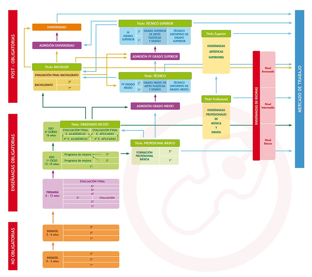 esquema sistema educativo